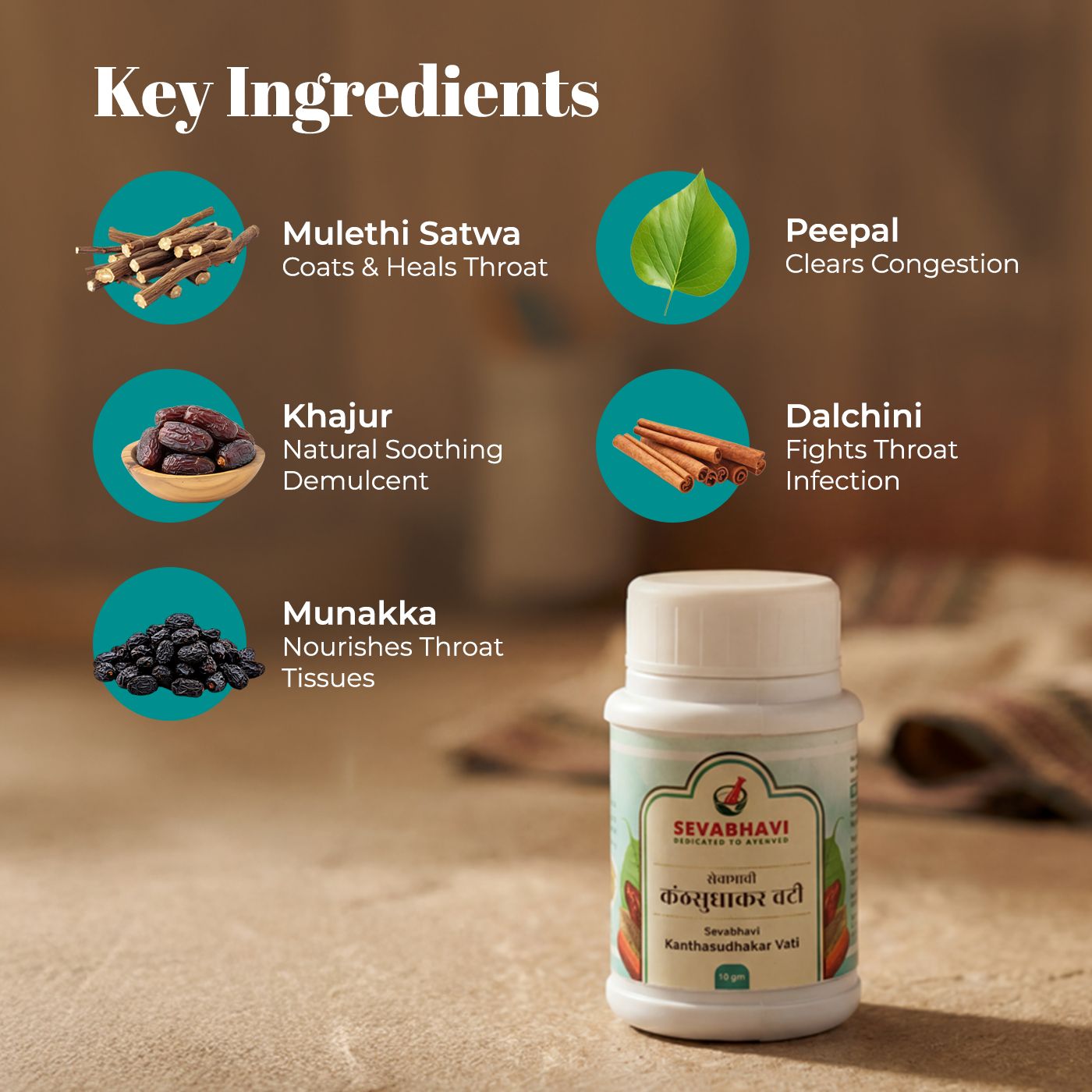 Kanthasudhakar Vati For Throat Care & Cough Relief