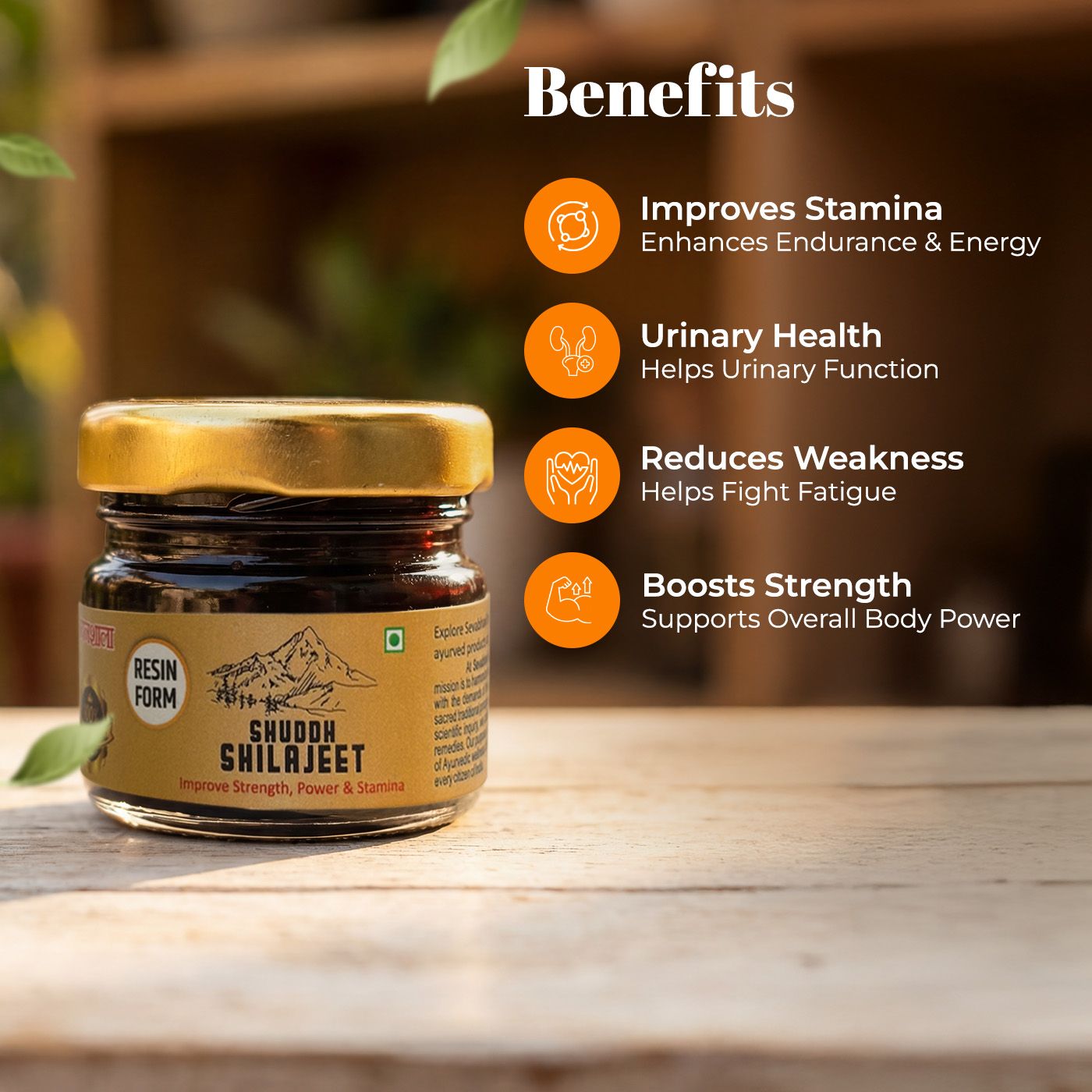 Shuddh Shilajeet Resin For Strength, Power and Stamina