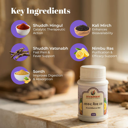 Anand Bhairav Ras For Fever & Digestion (10 gm)