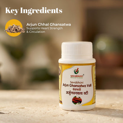 Arjun Ghansatwa Vati For Heart Strength & BP Support (10 gm)