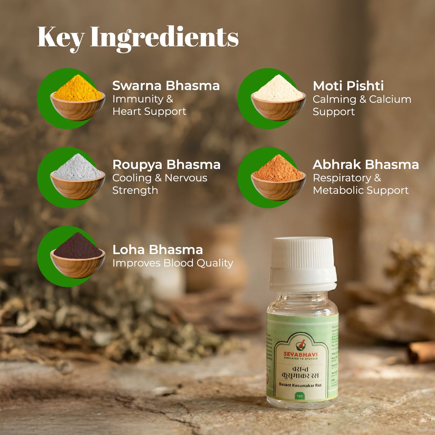 Basant Kusumakar Ras For Strength, Heart & Diabetes