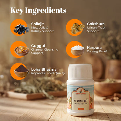 Chandraprabha Vati For Urinary Health & Vitality (30 gm)