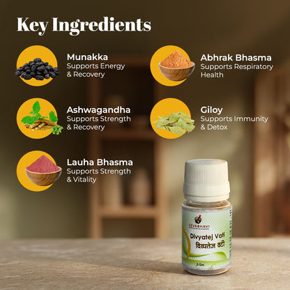 Divyatej Vati For Fever & Immunity Support (5 gm)