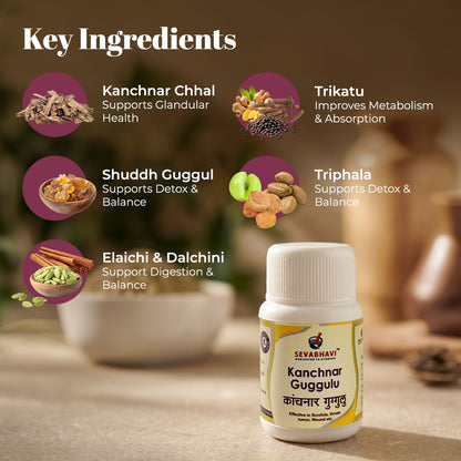 Kanchnar Guggulu For Glandular & Detox Support (30 gm)