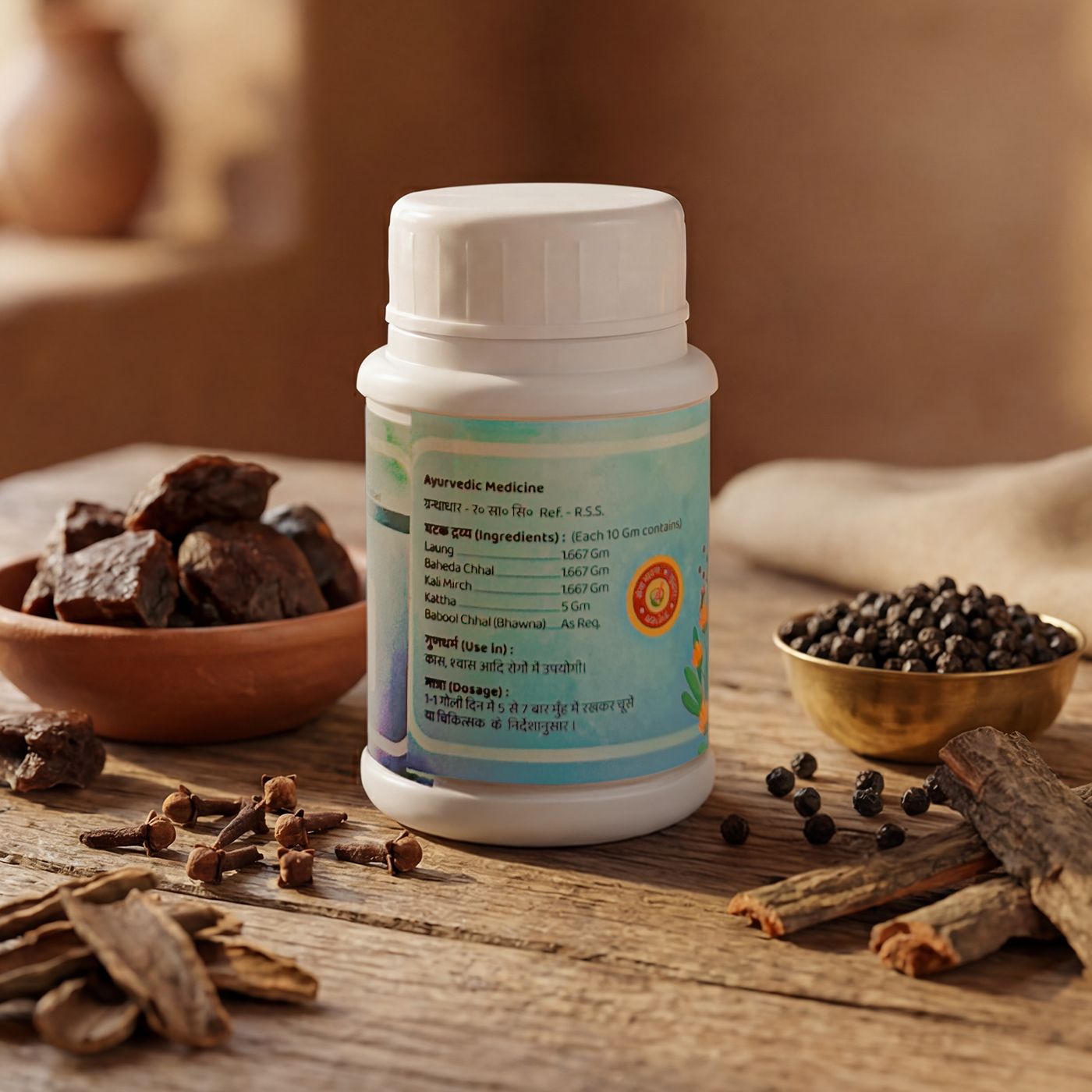 Lavangadi Vati For Cough & Throat Relief