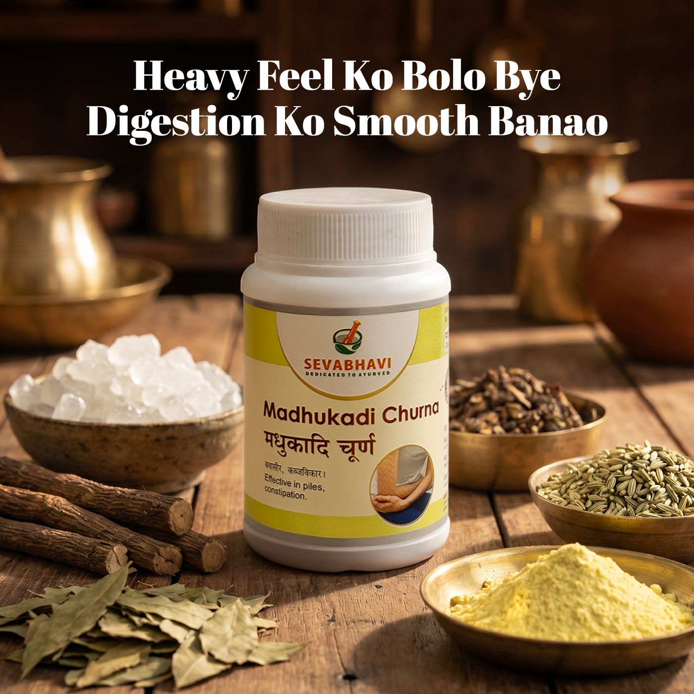 Madhukadi Churna For Constipation & Digestive Support (100 gm)