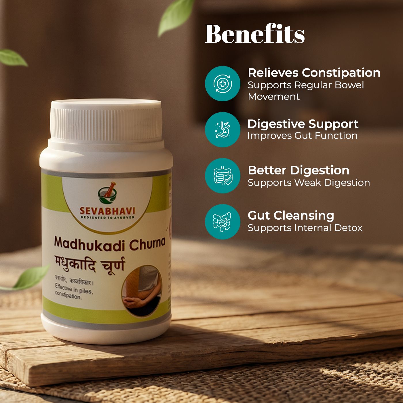 Madhukadi Churna For Constipation & Digestive Support (100 gm)