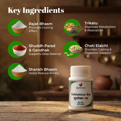 Sutshekhar Ras For Acidity & Pitta Balance (10 gm)