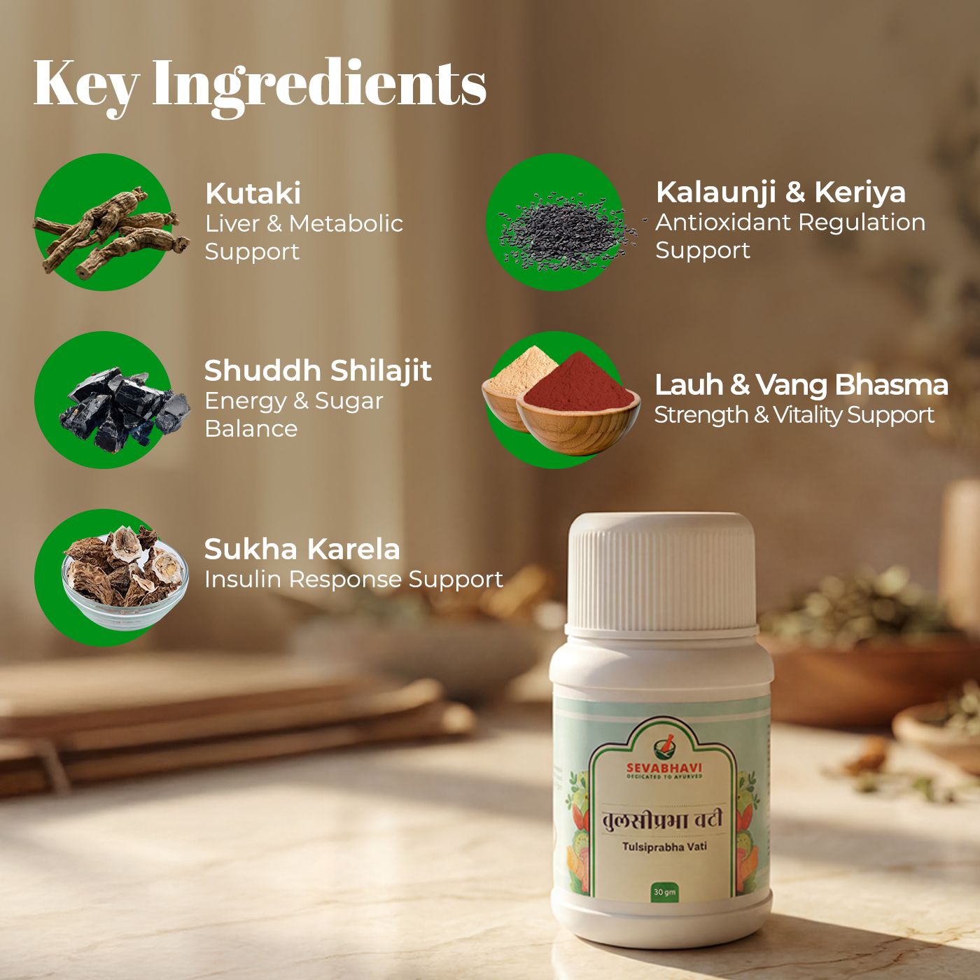 Tulsiprabha Vati For Diabetes & Blood Sugar Control